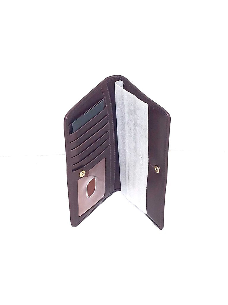 Brahmin Ady Wallet Cocoa Folly Leather Wallet