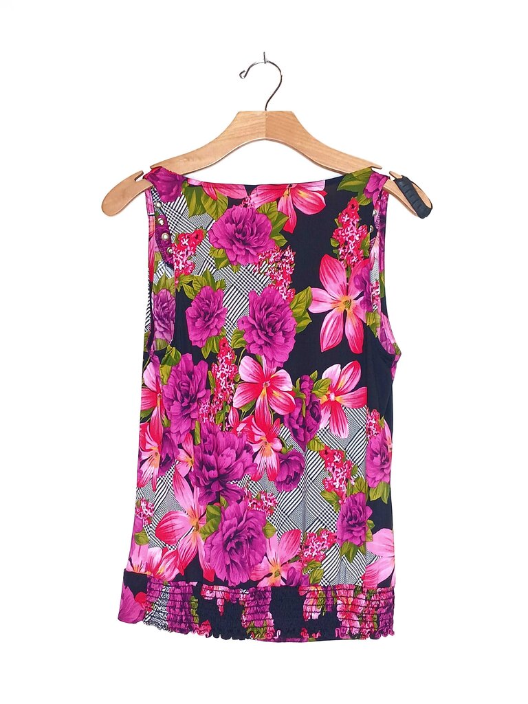 Cache Sleeveless Floral Top