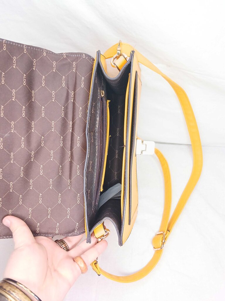 Aldo Mustard Handbag