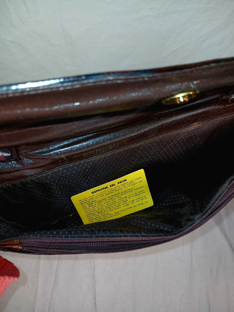 Eel Skin Leather Purse