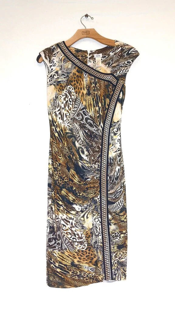 Cache Short Sleeve Patterned Dress