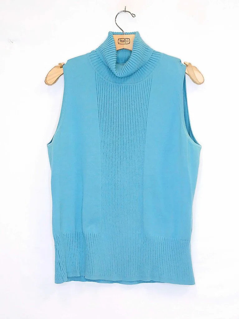 Worth Sleeveless Turtleneck Top