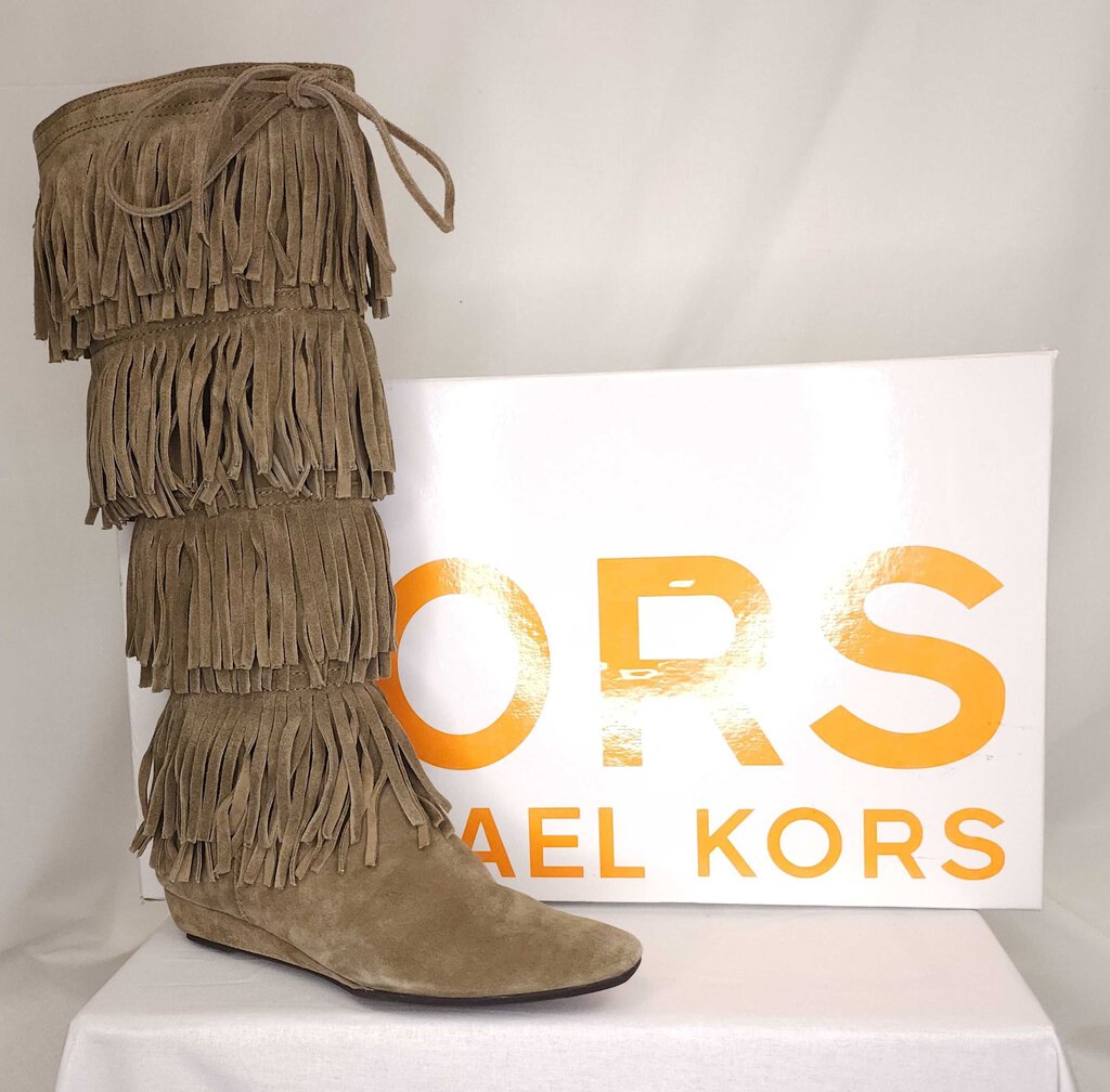 Michael Kors Fringe Knee High Boots