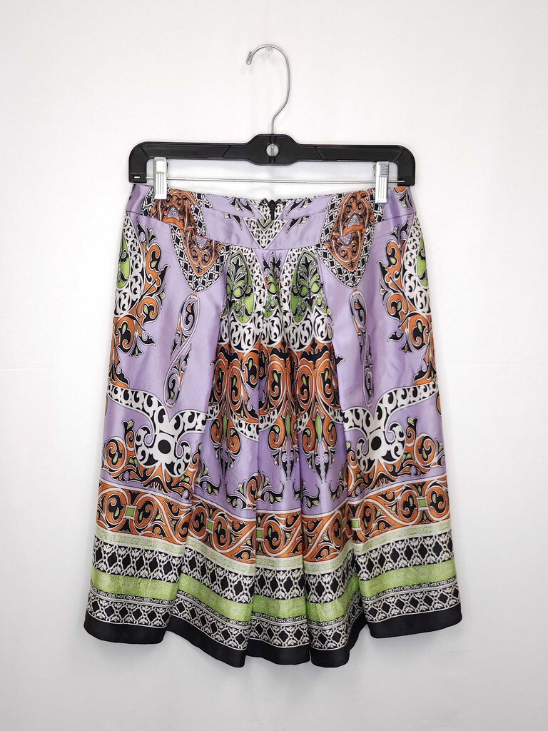 Drama Patterned Midi Skirt