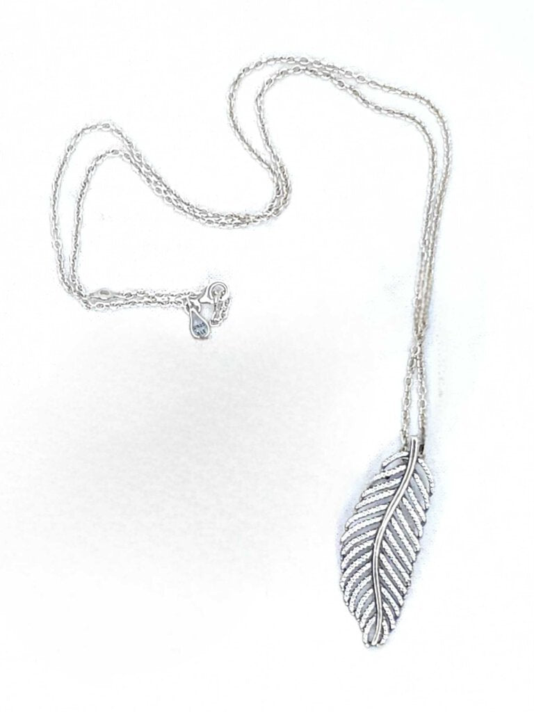 Pandora Retired Feather Necklace