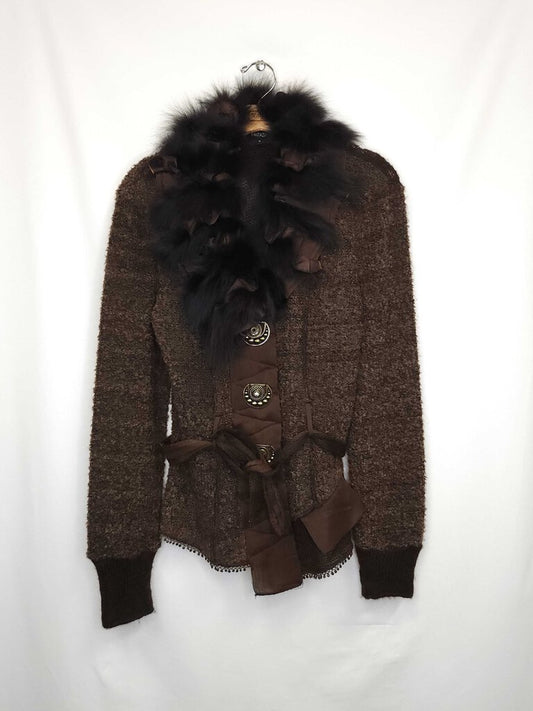 Fantazia Cardigan With Fur