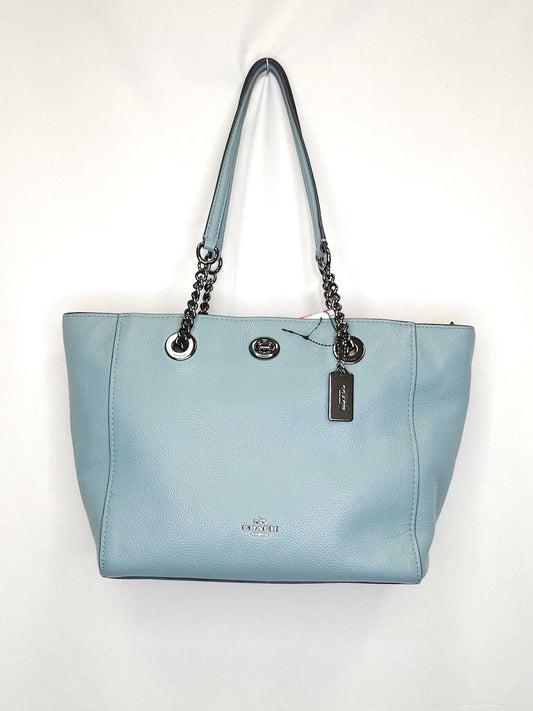 Coach Turnlock Chain Tote