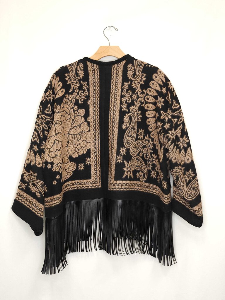 Chicos Fringe Cardigan