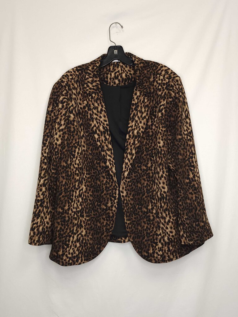 Belle By Kim Gravel Animal Print Blazer