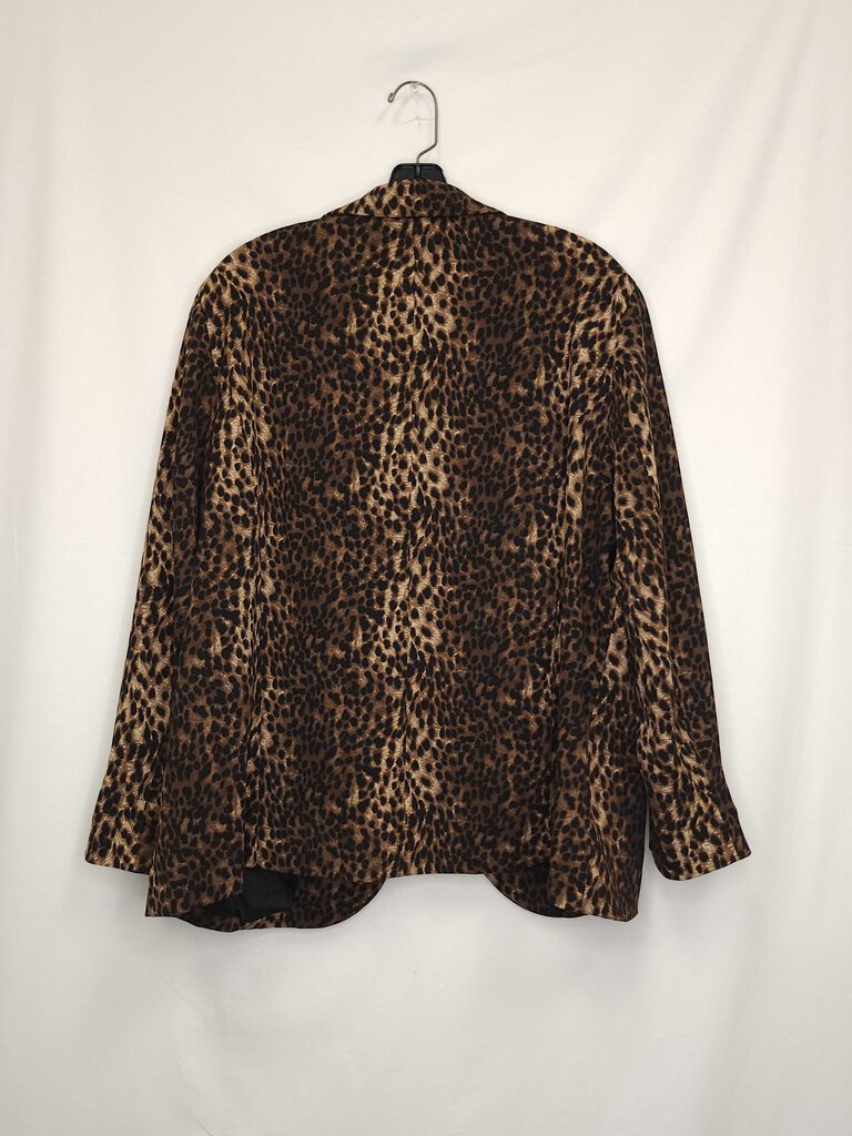 Belle By Kim Gravel Animal Print Blazer