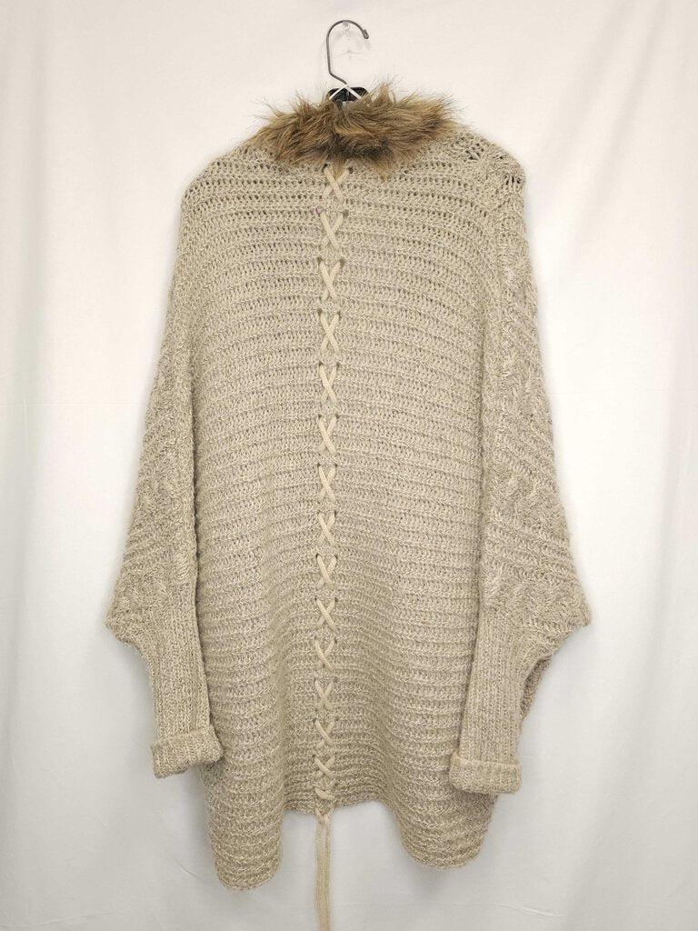 XOXO Cardigan with Faux Fur