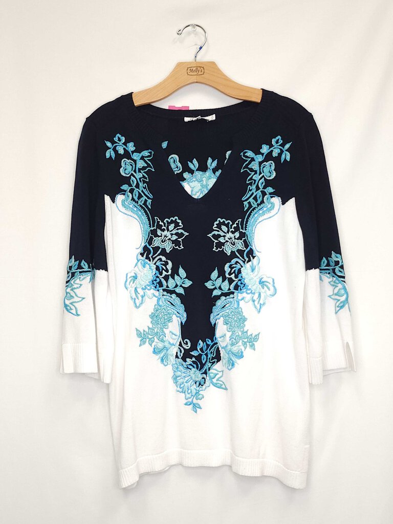 Chicos Embroidered Top