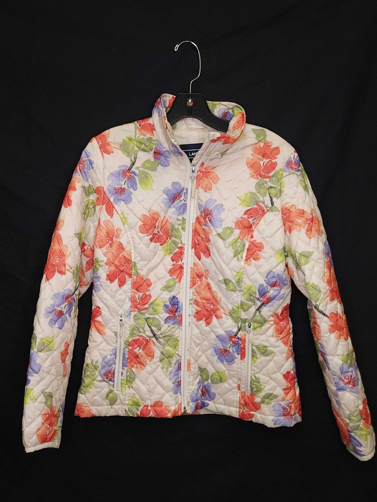 Land's End Floral Puffer Jacket