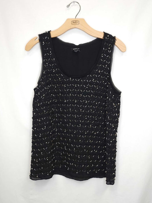 Worth Sleeveless Beaded Top