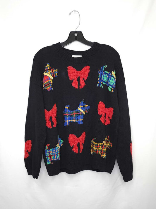 Talbots Holiday Scottie Sweater