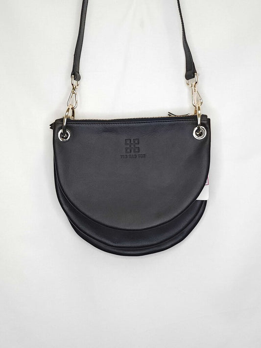 Tic Tac Toe Half Moon Layered Purse