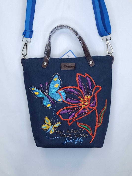 Brighton Petalwings Embroidered Bag