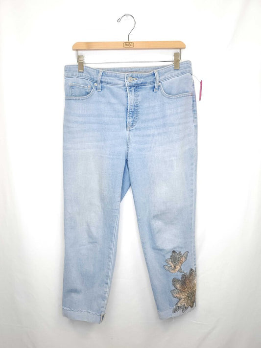 Chicos Embroidered Jeans