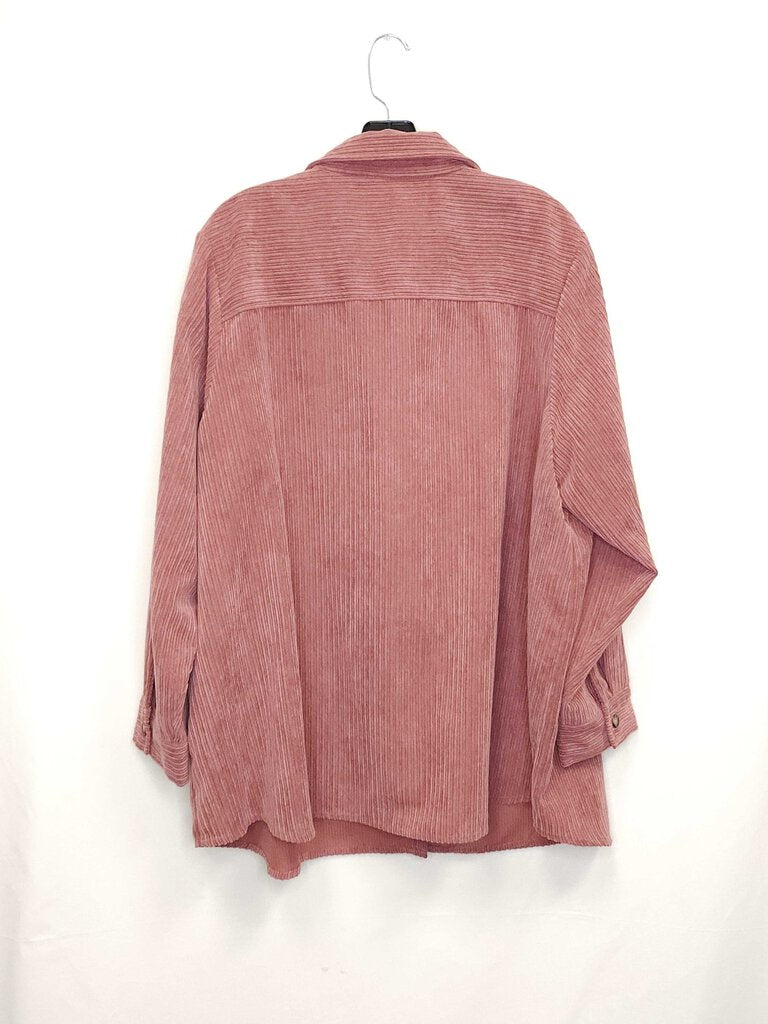 CJ Banks Corduroy Long Sleeve Top