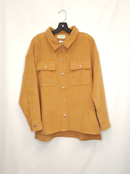 New In Corduroy Long Sleeve Top