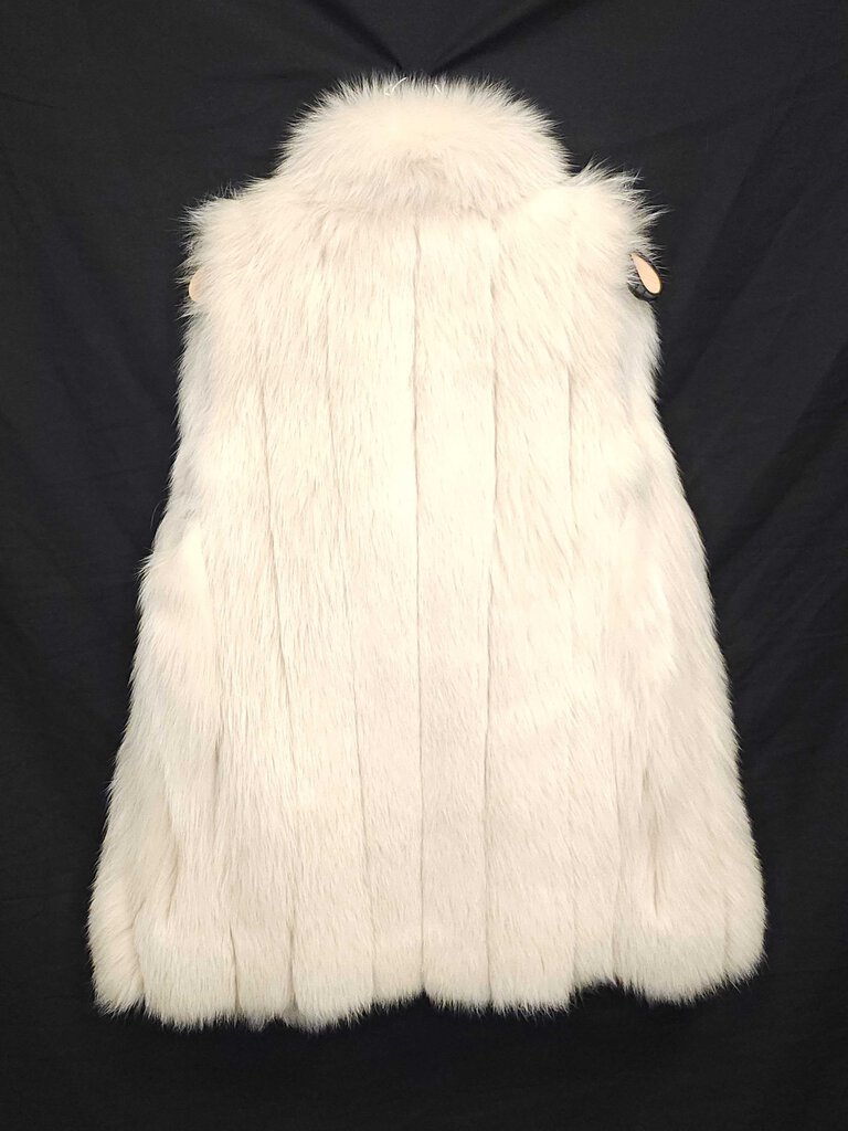 White Fox Fur Long Vest