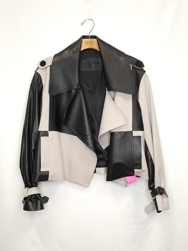 Madonna & Co Leather Patch Jacket