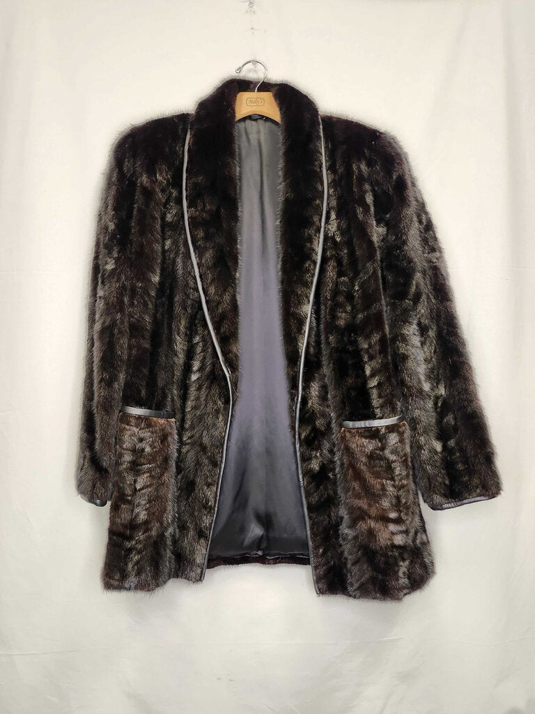 Mink Coat Lined in Leather