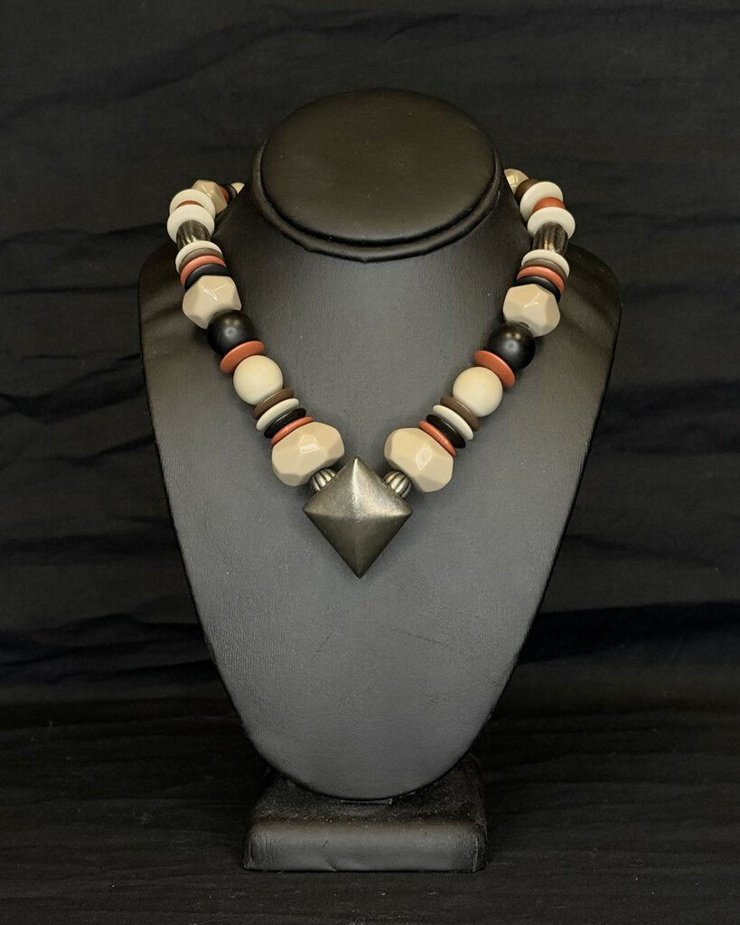 All Brand Beaded Necklace with Pendant