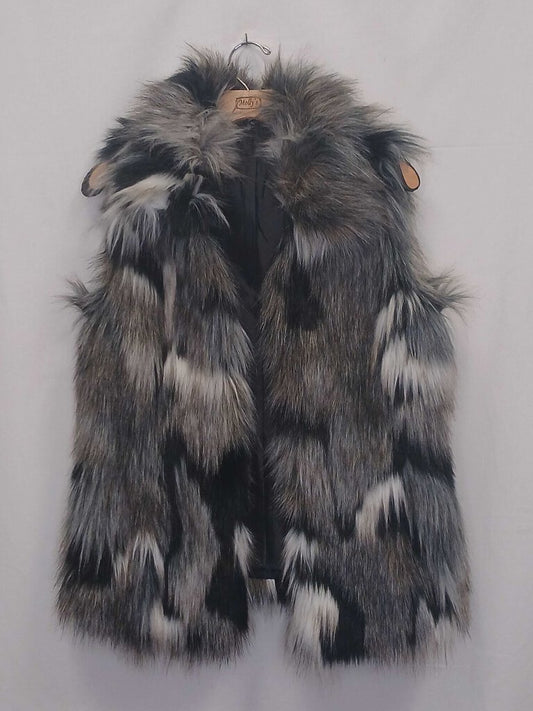 White House Black Market Faux Fur Vest