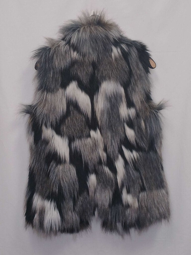 White House Black Market Faux Fur Vest