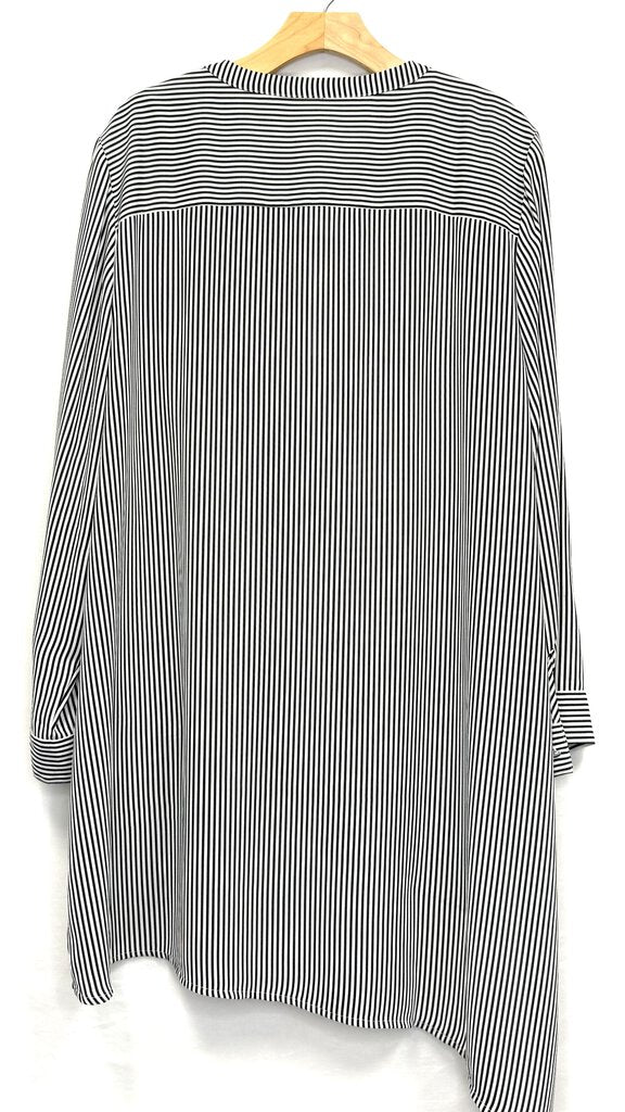 Chicos Long Sleeve Striped Blouse