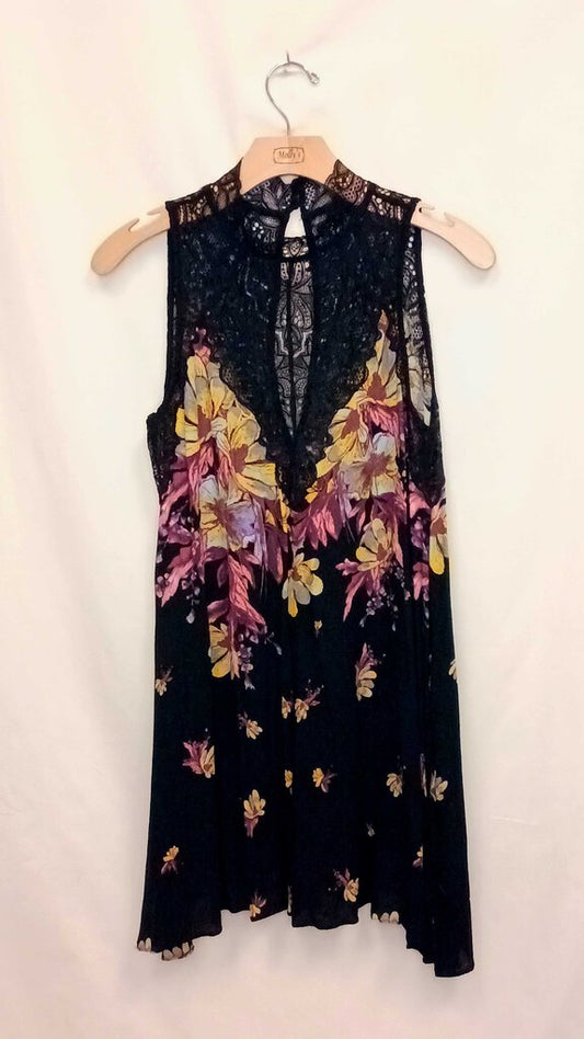 Free People Flowy Lace Neck Dess