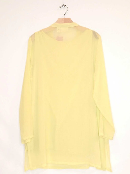 Chicos Long Sleeve Tunic With A Under Shirt