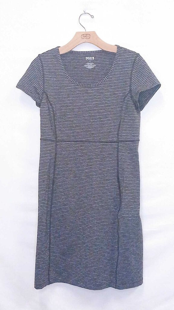 Duluth Trading Striped Short Sleeve Dress