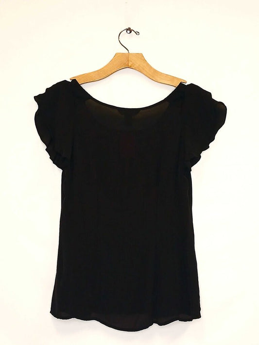 White House Black Market Fluttered Sleeve Blouse