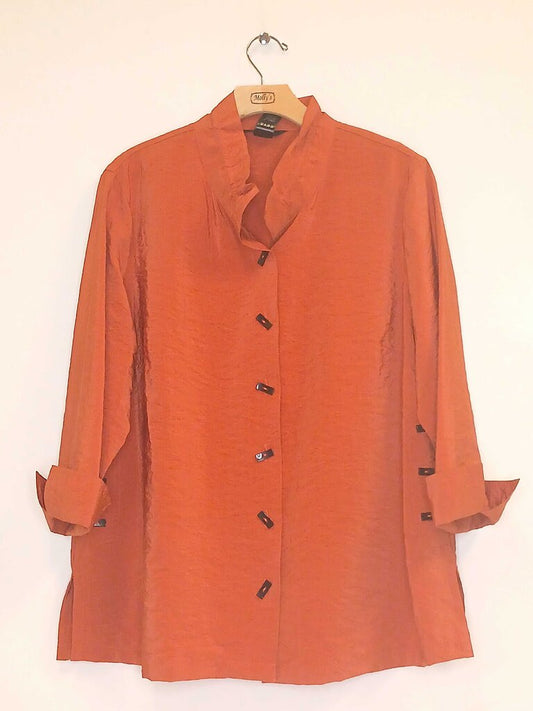 Ali Miles 3/4 Sleeve Button Jacket