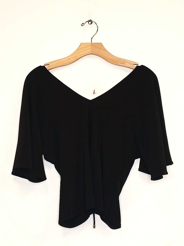 White House Black Market V Neck Scrunch Top