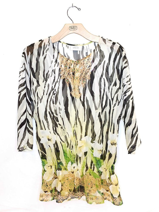 Chicos Short Sleeve Top