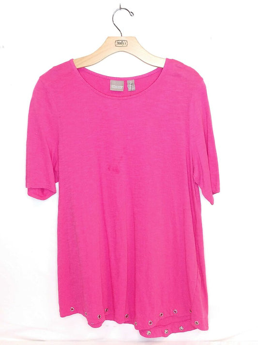 Chicos 3/4 Flutter Sleeve Top