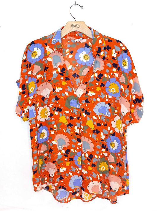 Cabi Floral Short Sleeve Top