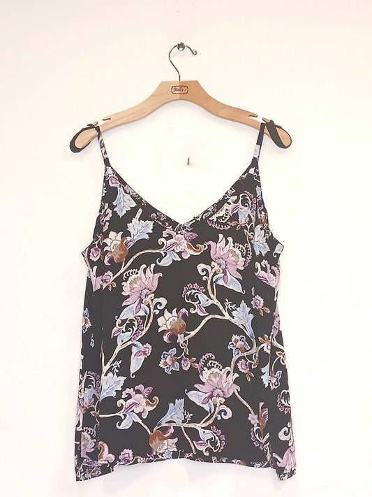 White House Black Market Floral Tank Top
