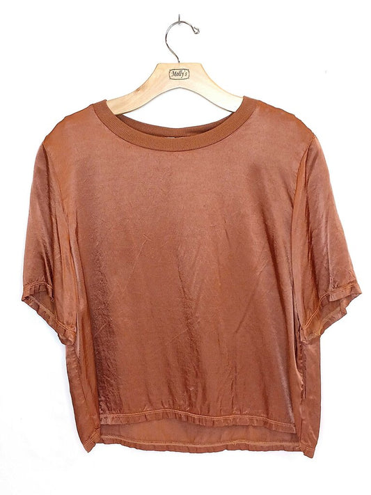 LA Made Short Sleeve Bronze Top