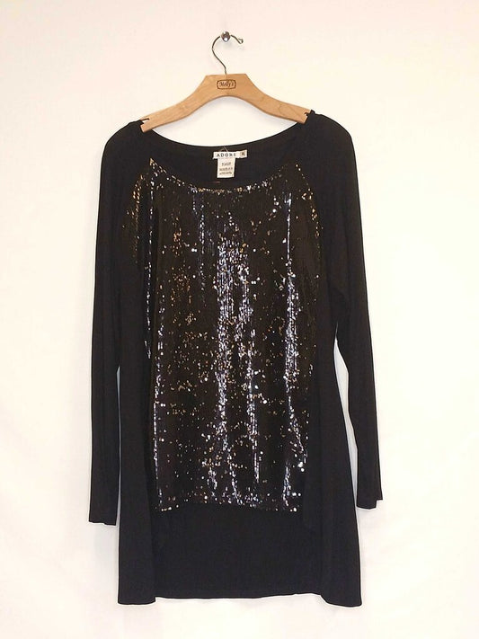 Adore Long Sleeve Sequence Top