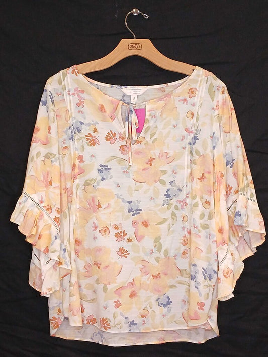 Floral 3/4 Sleeve Top
