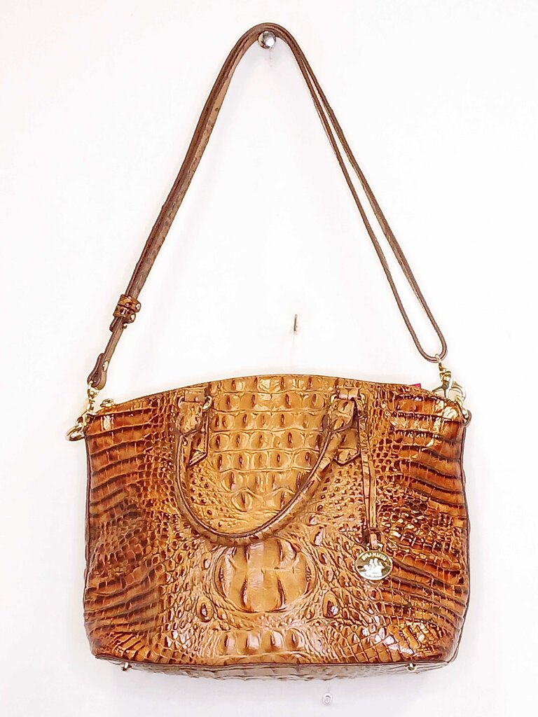 Brahmin Croc Embossed Satchel