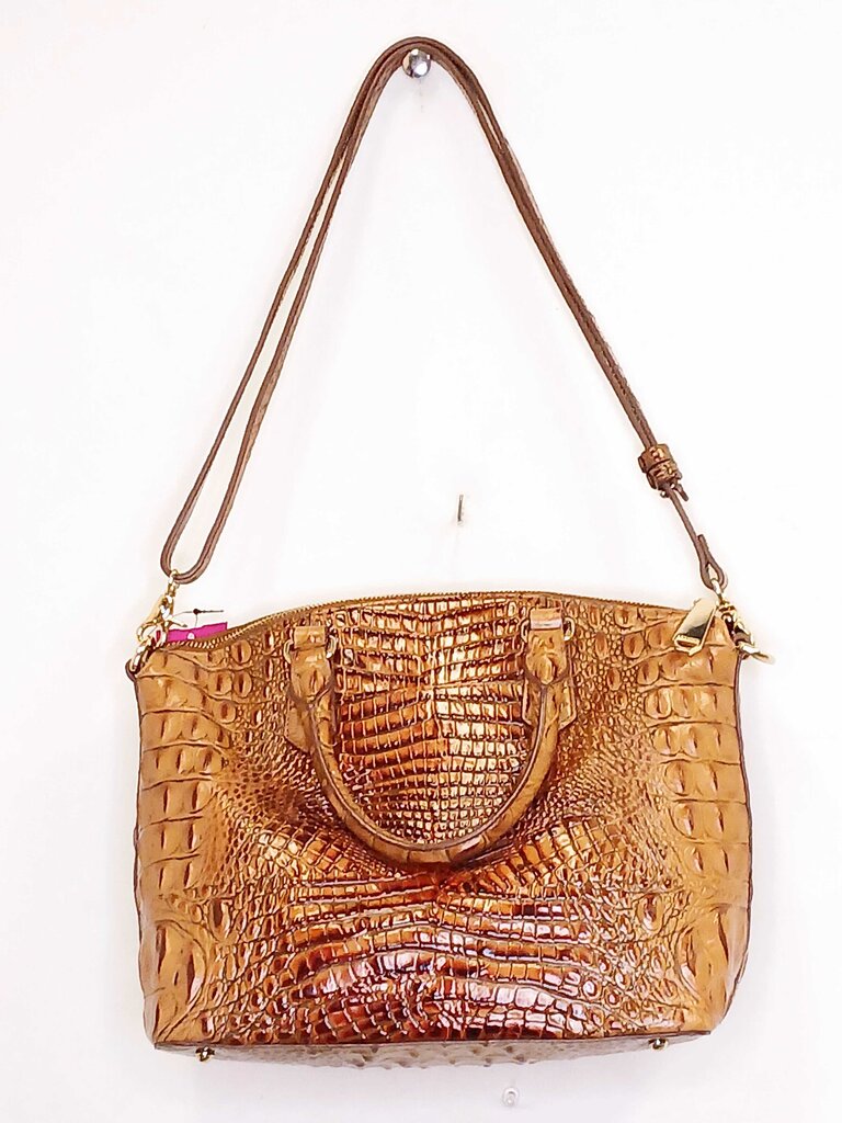 Brahmin Croc Embossed Satchel