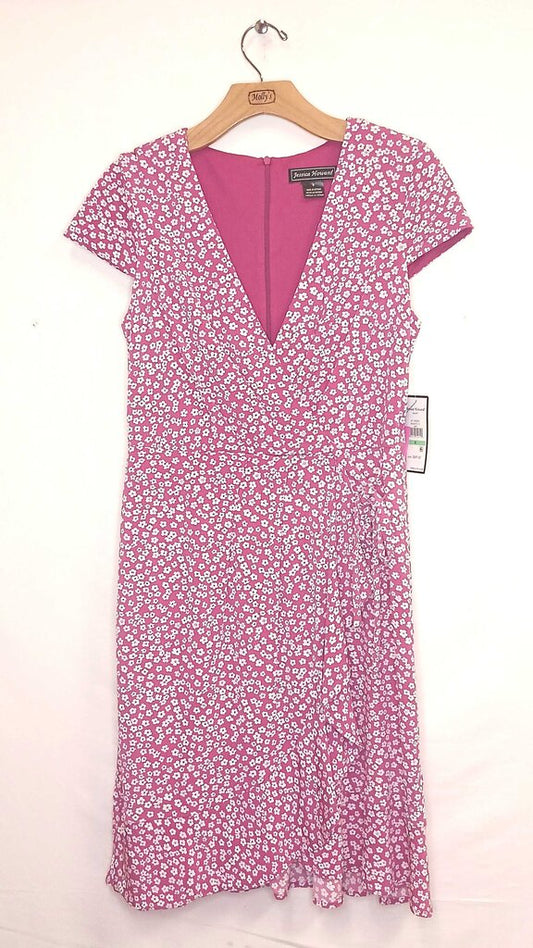 Jessica Howard Floral Short Sleeve Mid Length Dress