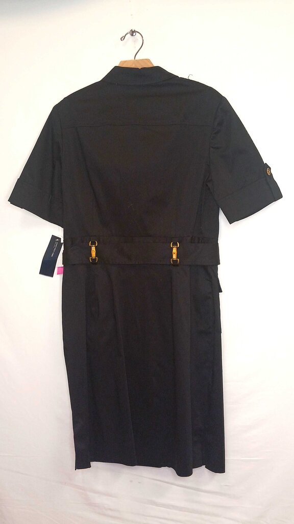 3/4 Sleeve Knee Length Button Down Dress