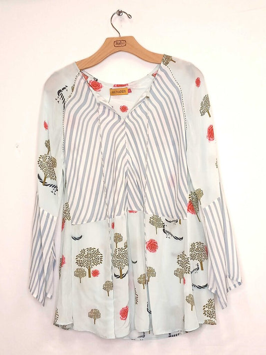 Benares Long Sleeve Floral Blouse