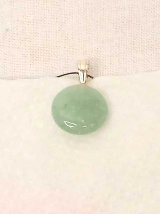 Polished Jade Small Disc Shaped Pendent